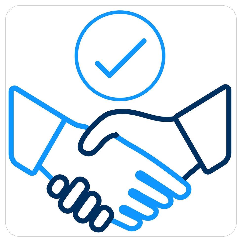 Partnership and deal icon concept vector