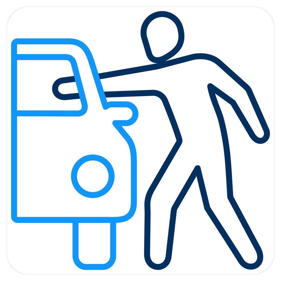 Theft insurance and thief icon concept vector