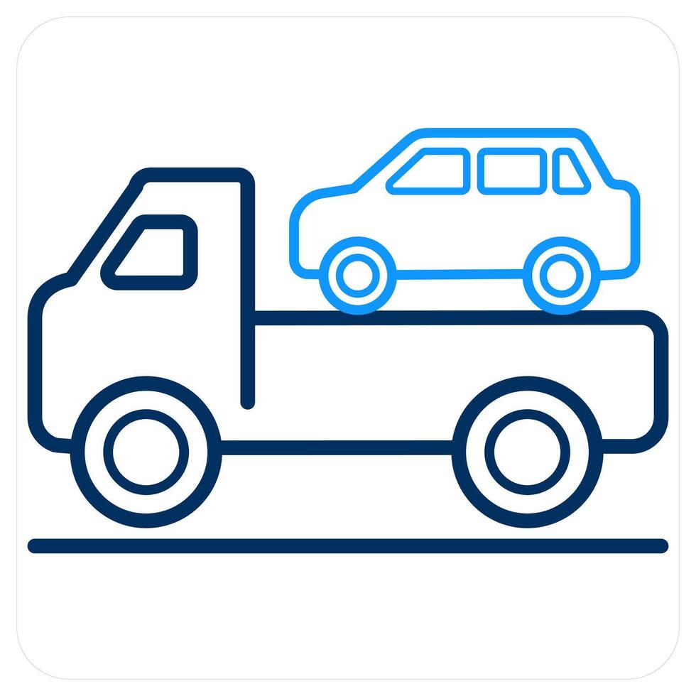 Towing Expenses and towing icon concept vector