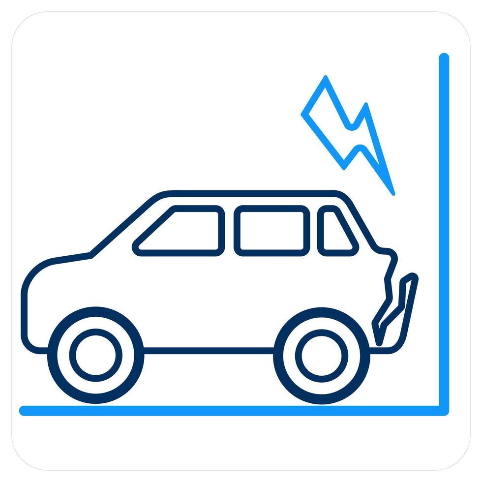 Car Accident and cars icon concept vector