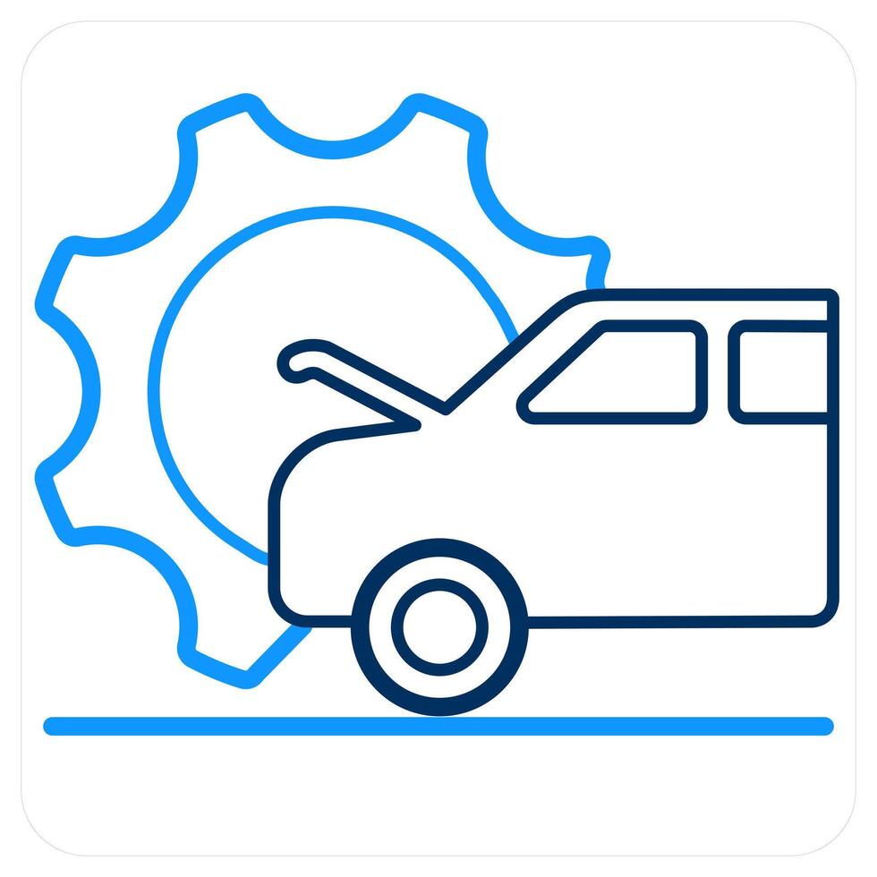 Car Service and car service icon concept vector