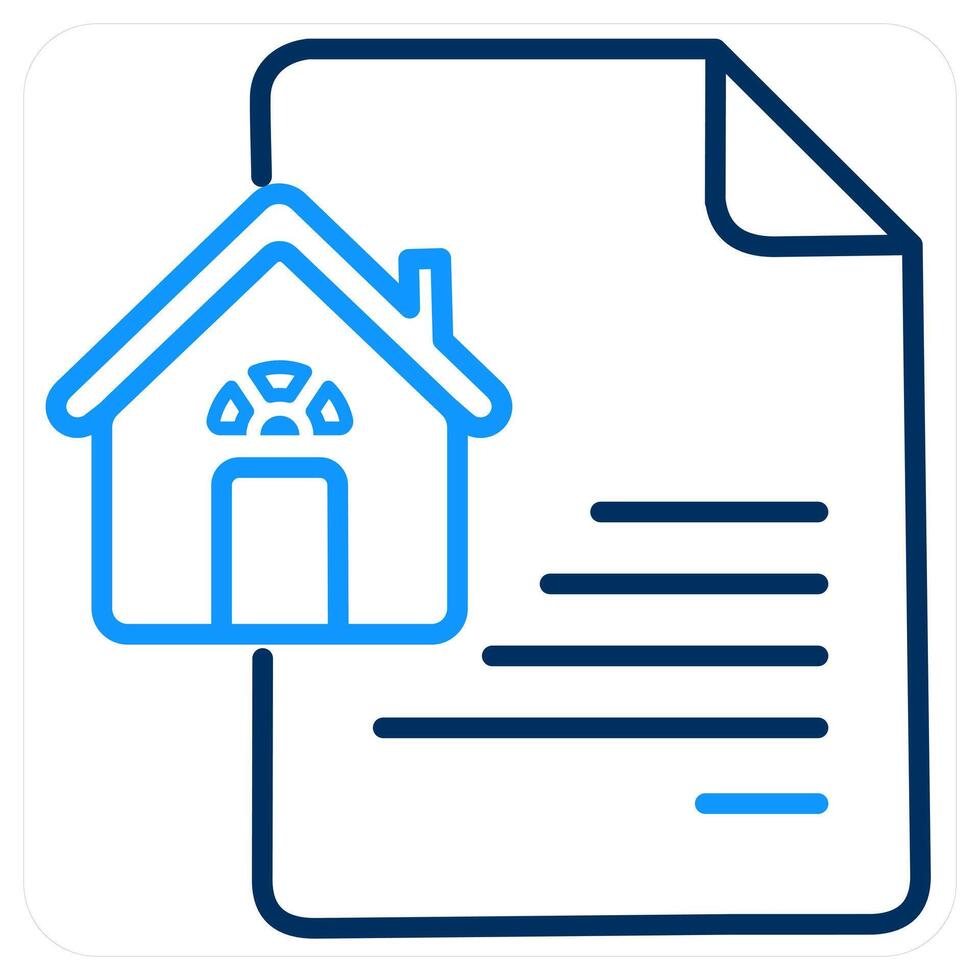 Home Insurance Policy document and home icon concept vector
