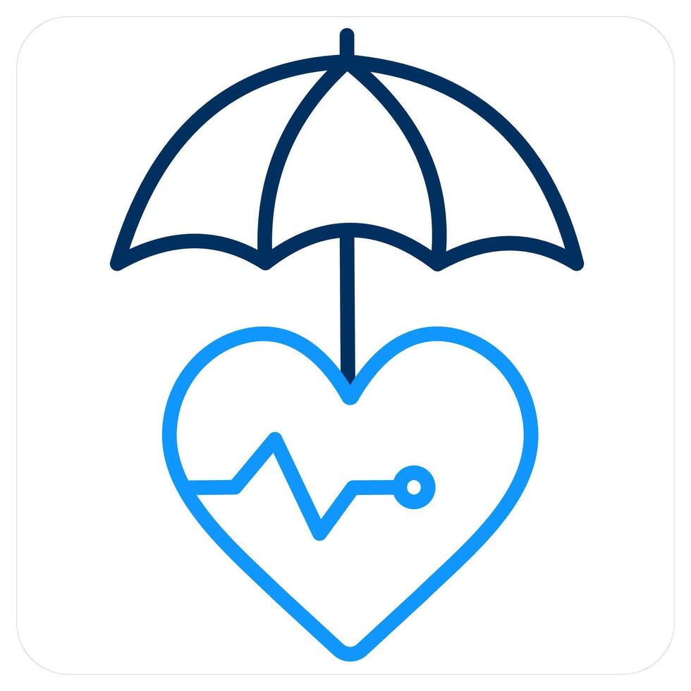 Life Insurance and policy icon concept vector