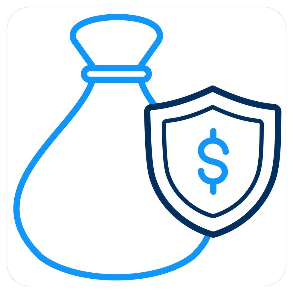 Investment Insurance and investment icon concept vector