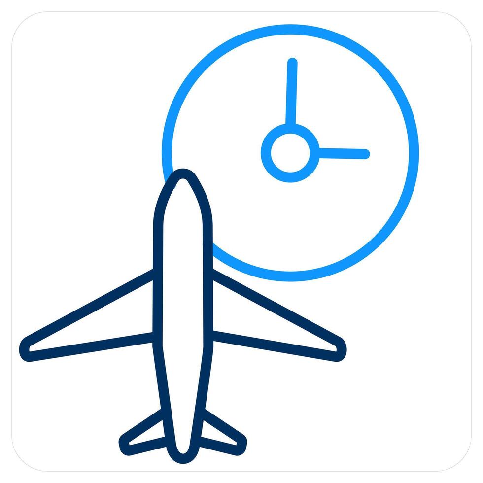 Flight Insurance and time icon concept vector