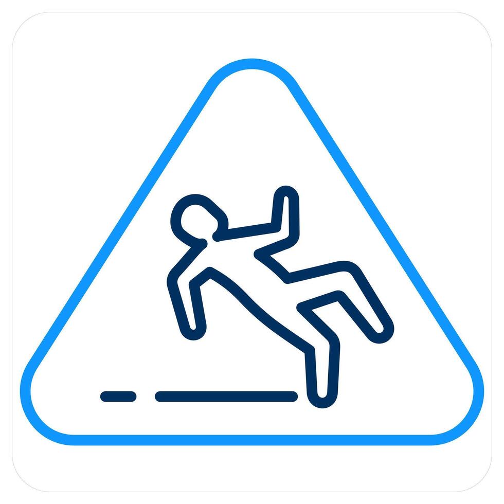 Accidental liabilty and stair icon cocnept vector