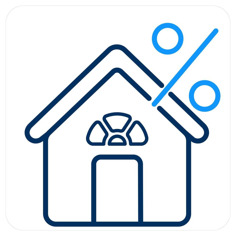 Home loan interest rate and loan icon concept vector