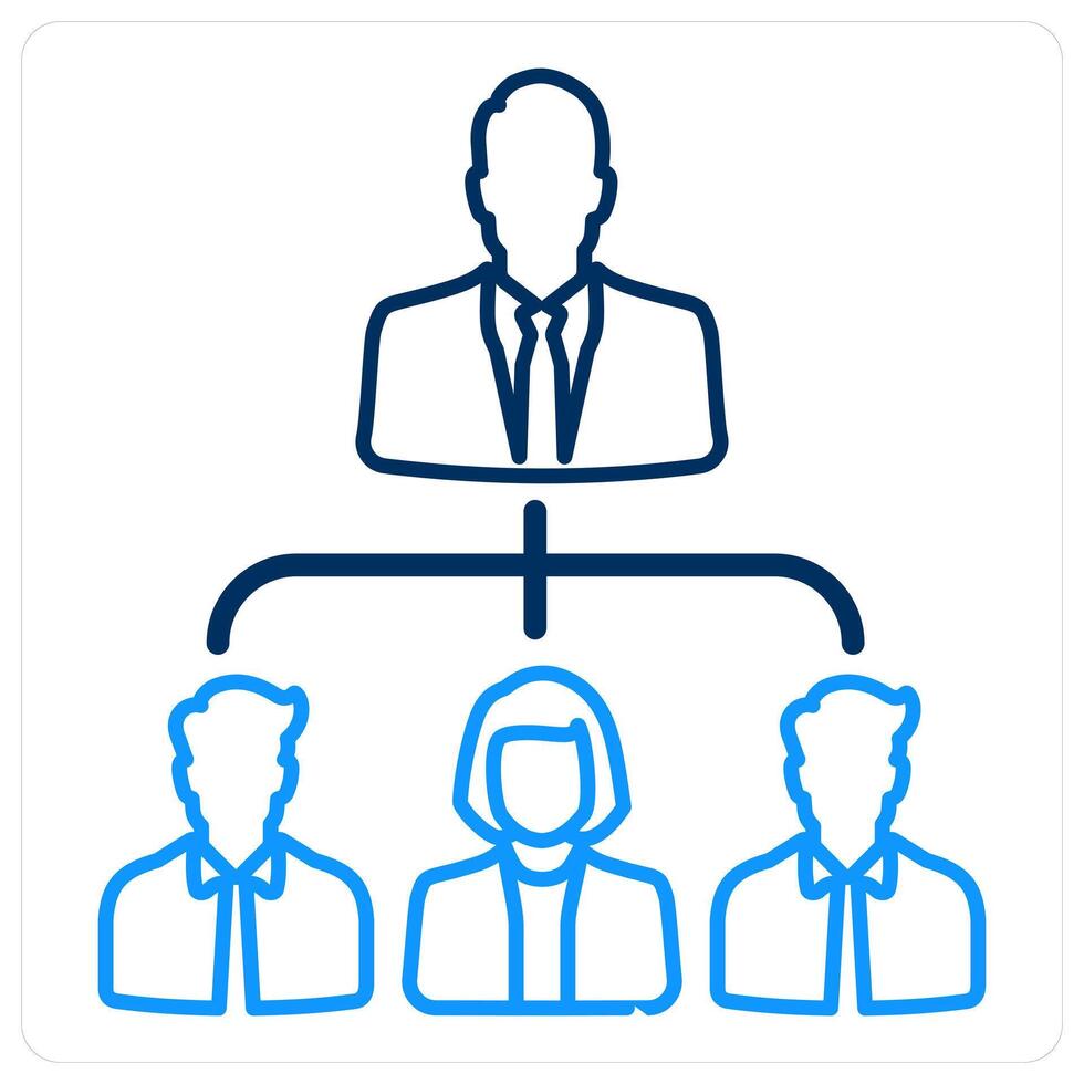Leadership and networking icon concept vector
