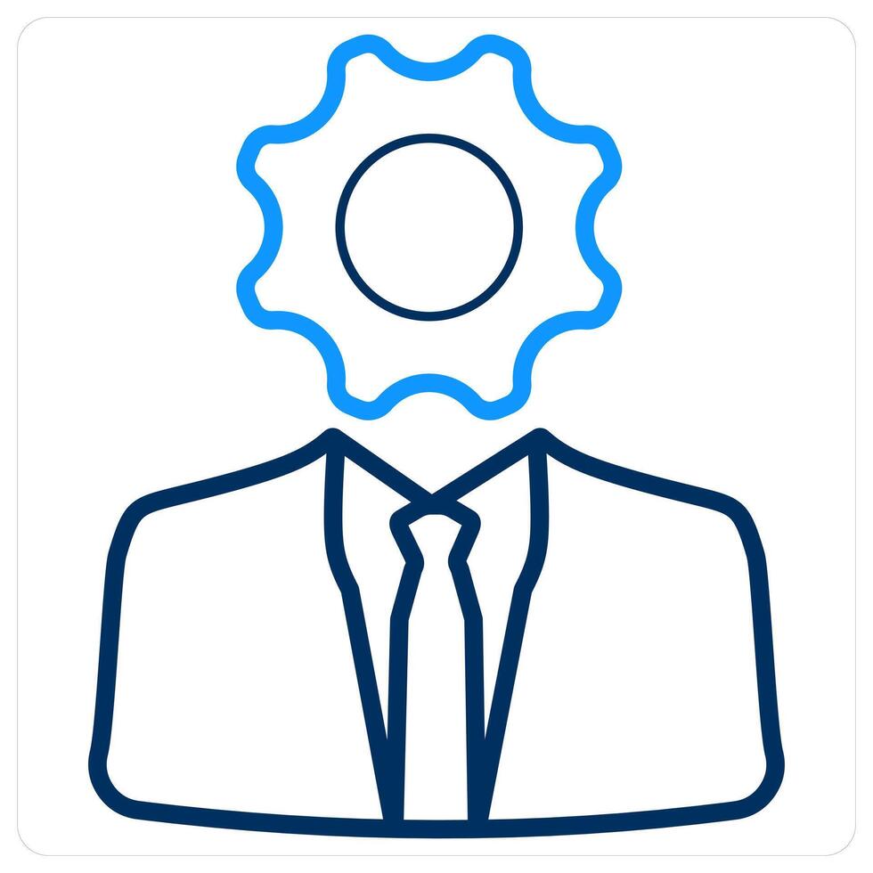 Creative and business management icon concept vector