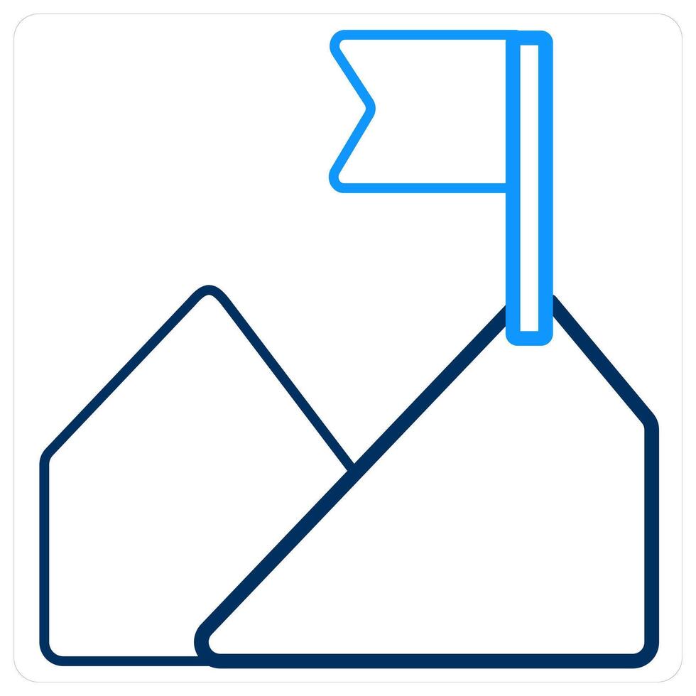 Vision and goal icon concept vector
