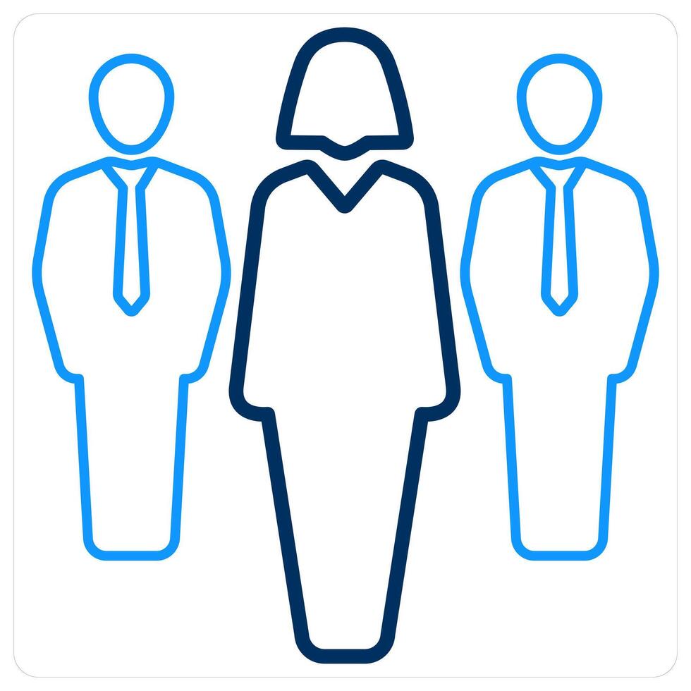 Manager and group icon concept vector