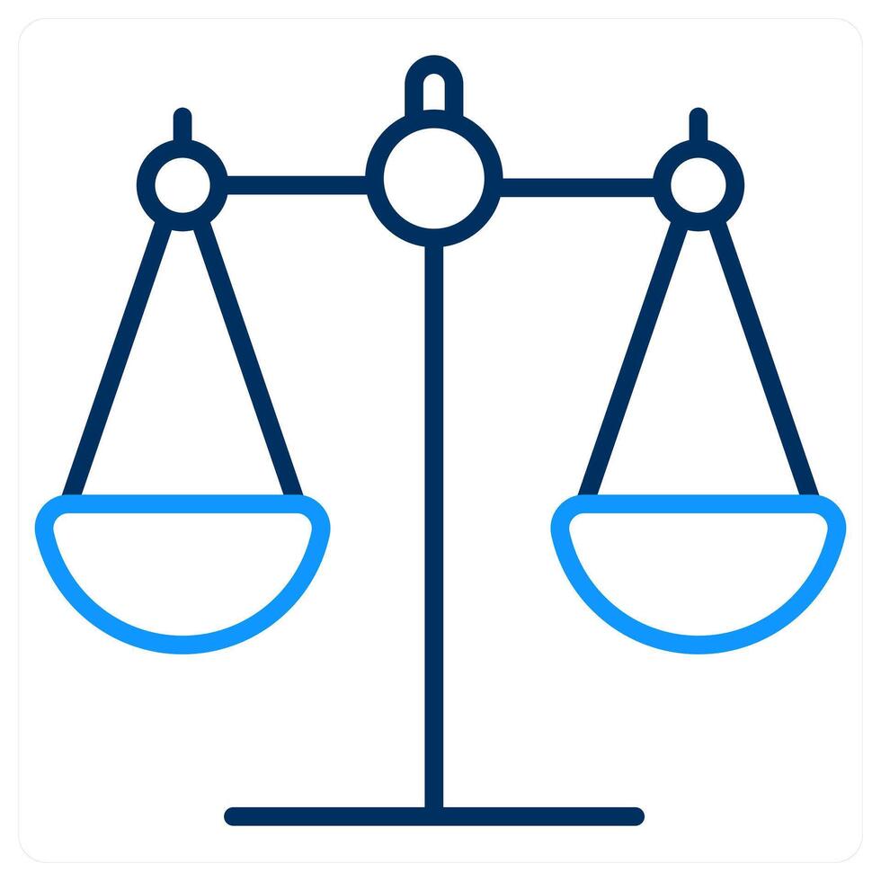 Balance And Gdpr Icon Concept vector
