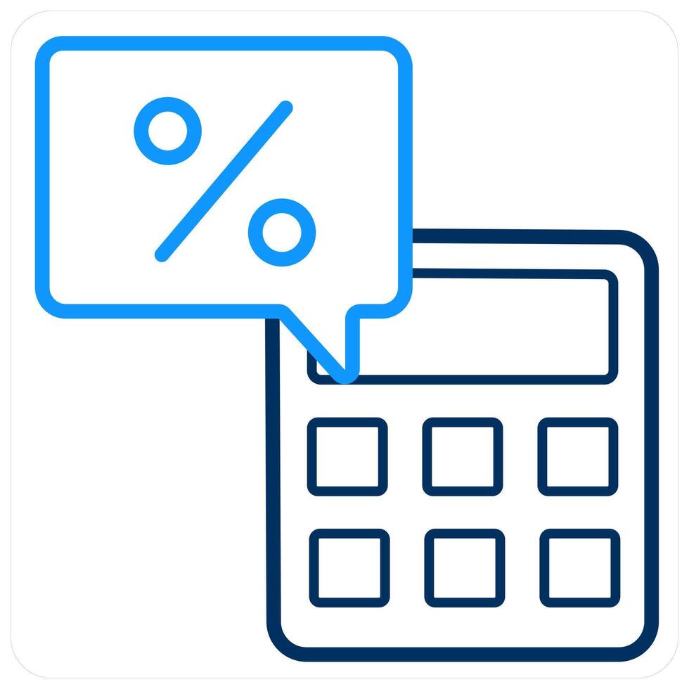 Calculator and maths icon concept vector