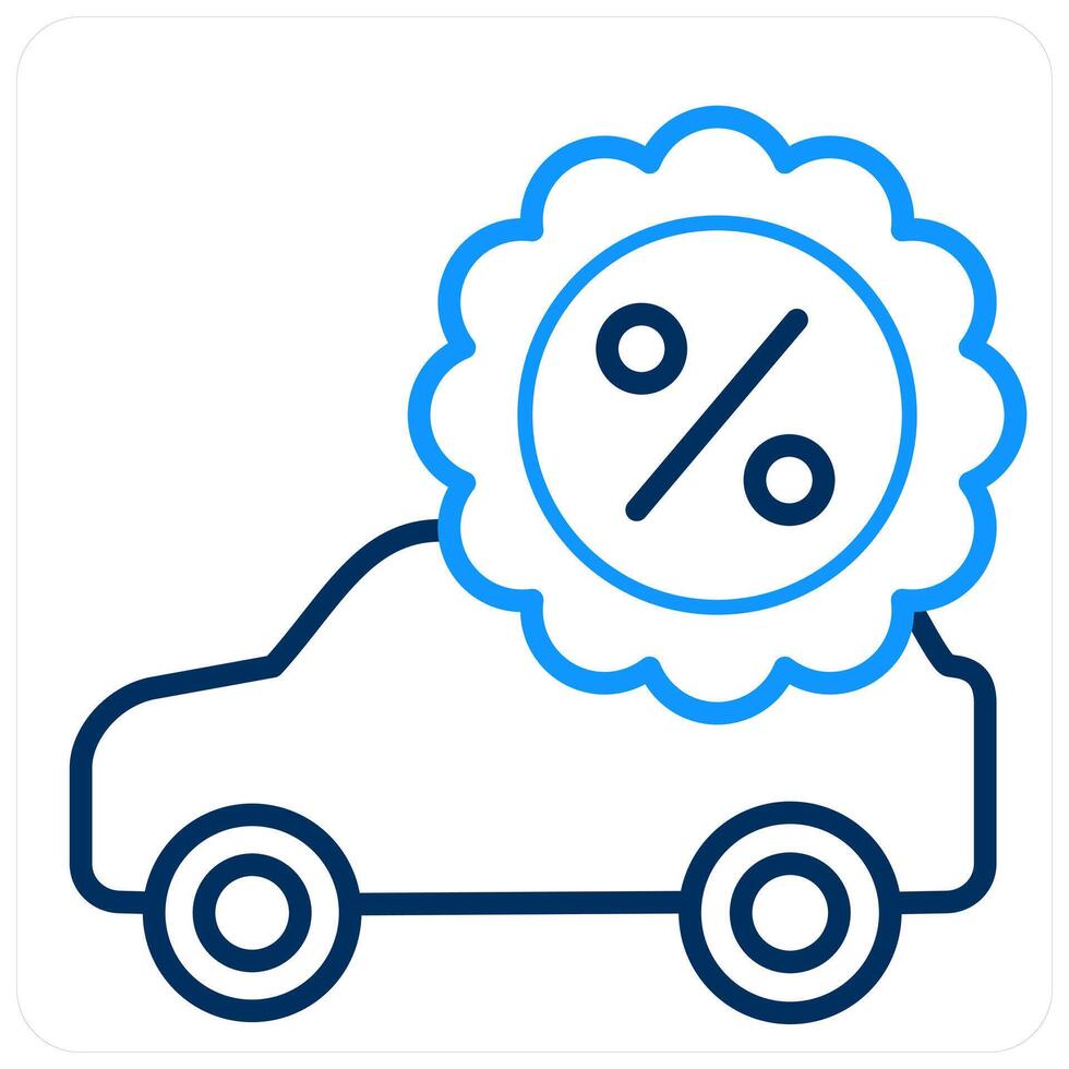 Car Loan and auto icon concept vector