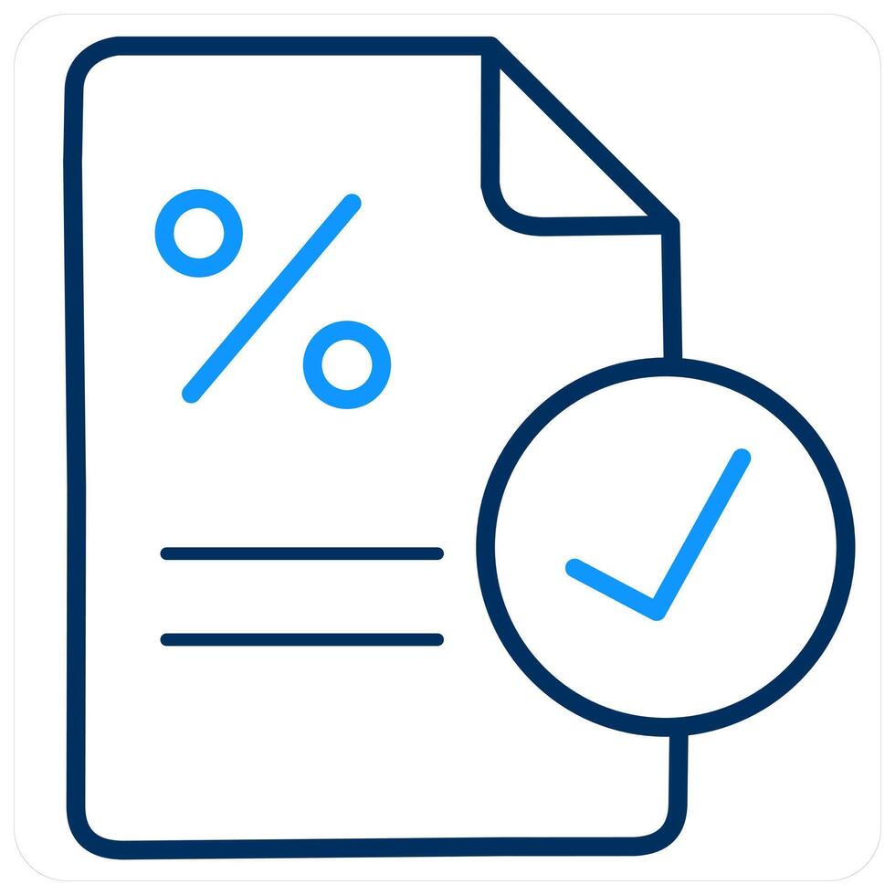 Loan Percent and money icon concept vector