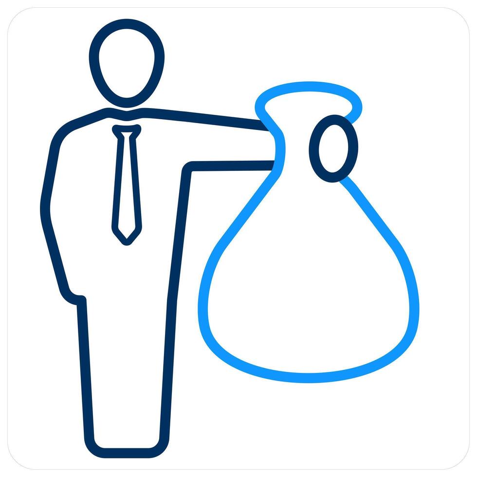Debt and loan icon concept vector