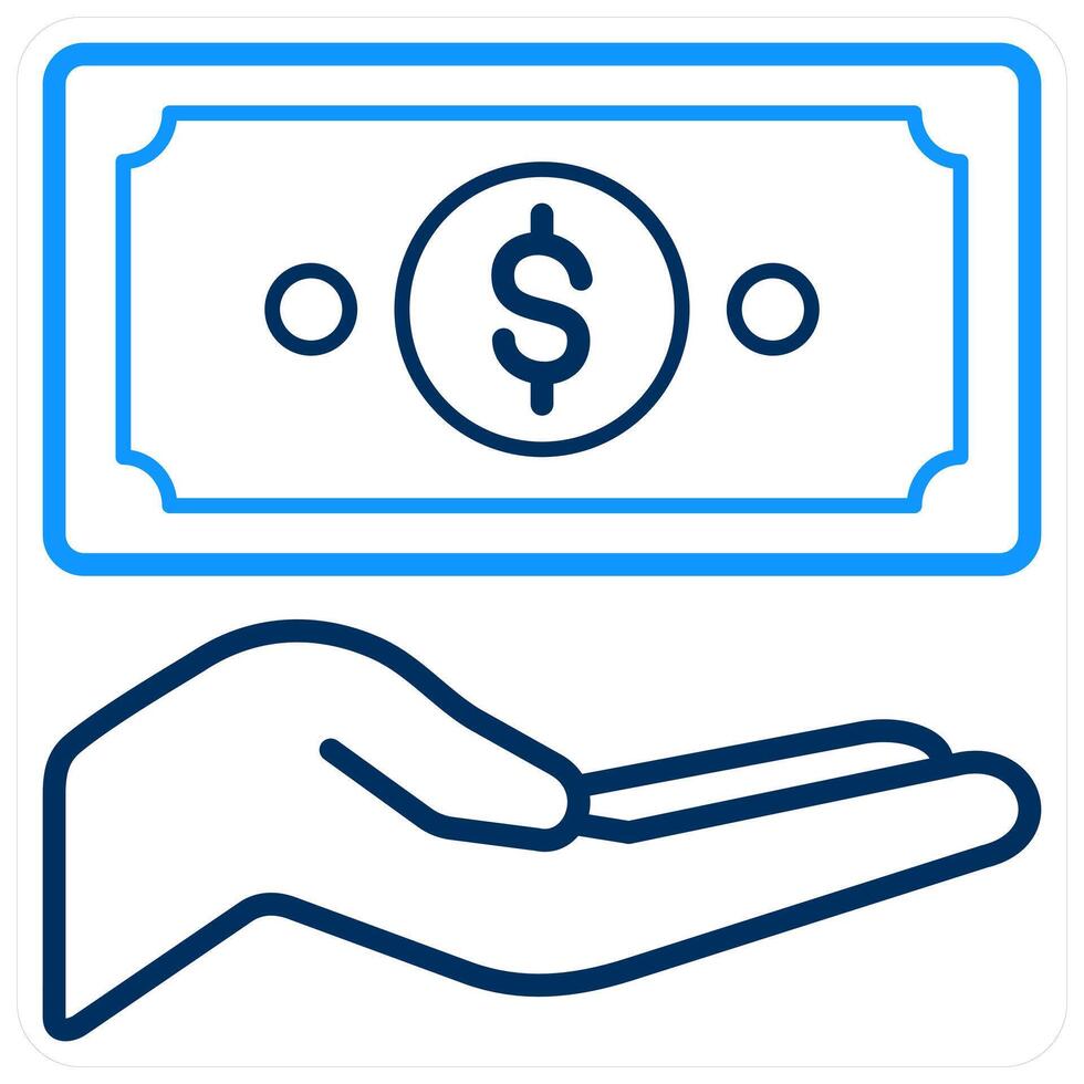Cash and money icon concept vector