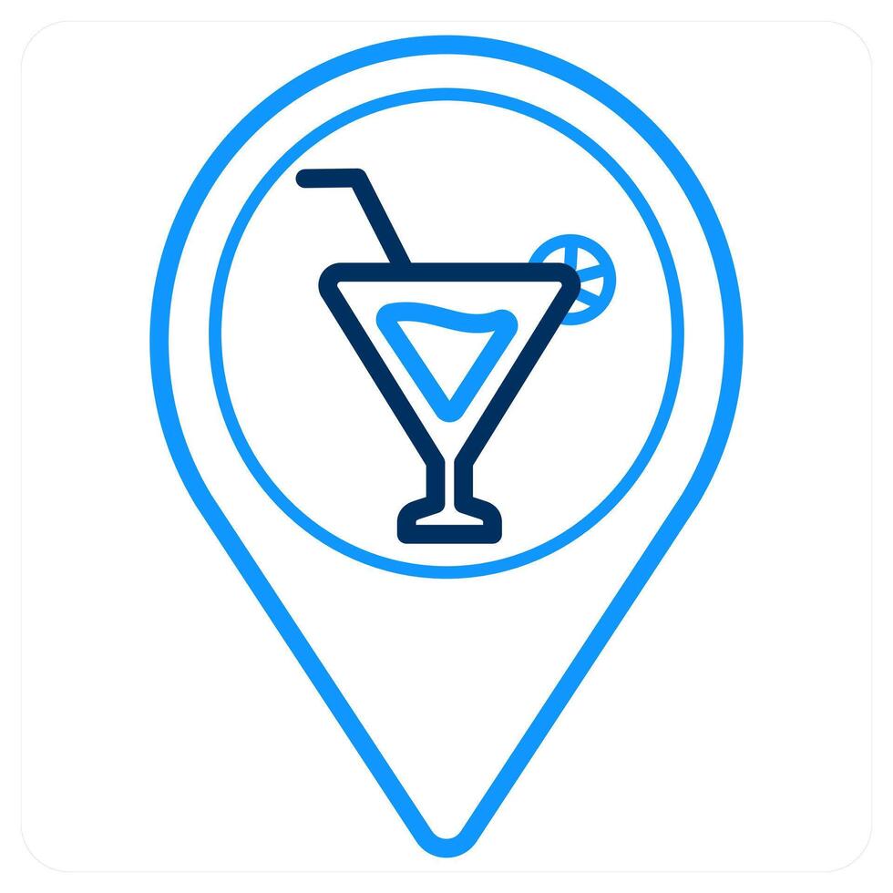 Hospital and location icon concept vector