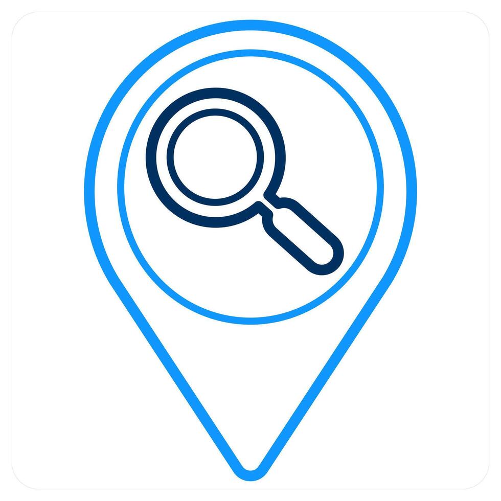 search and location icon concept vector