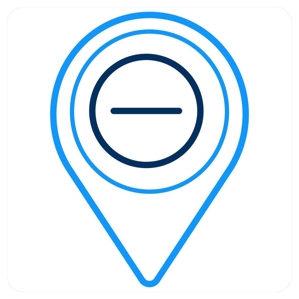 Trash and location icon concept vector