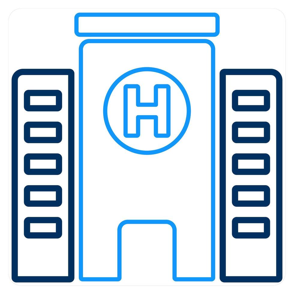 Hospital and clinic icon concept vector