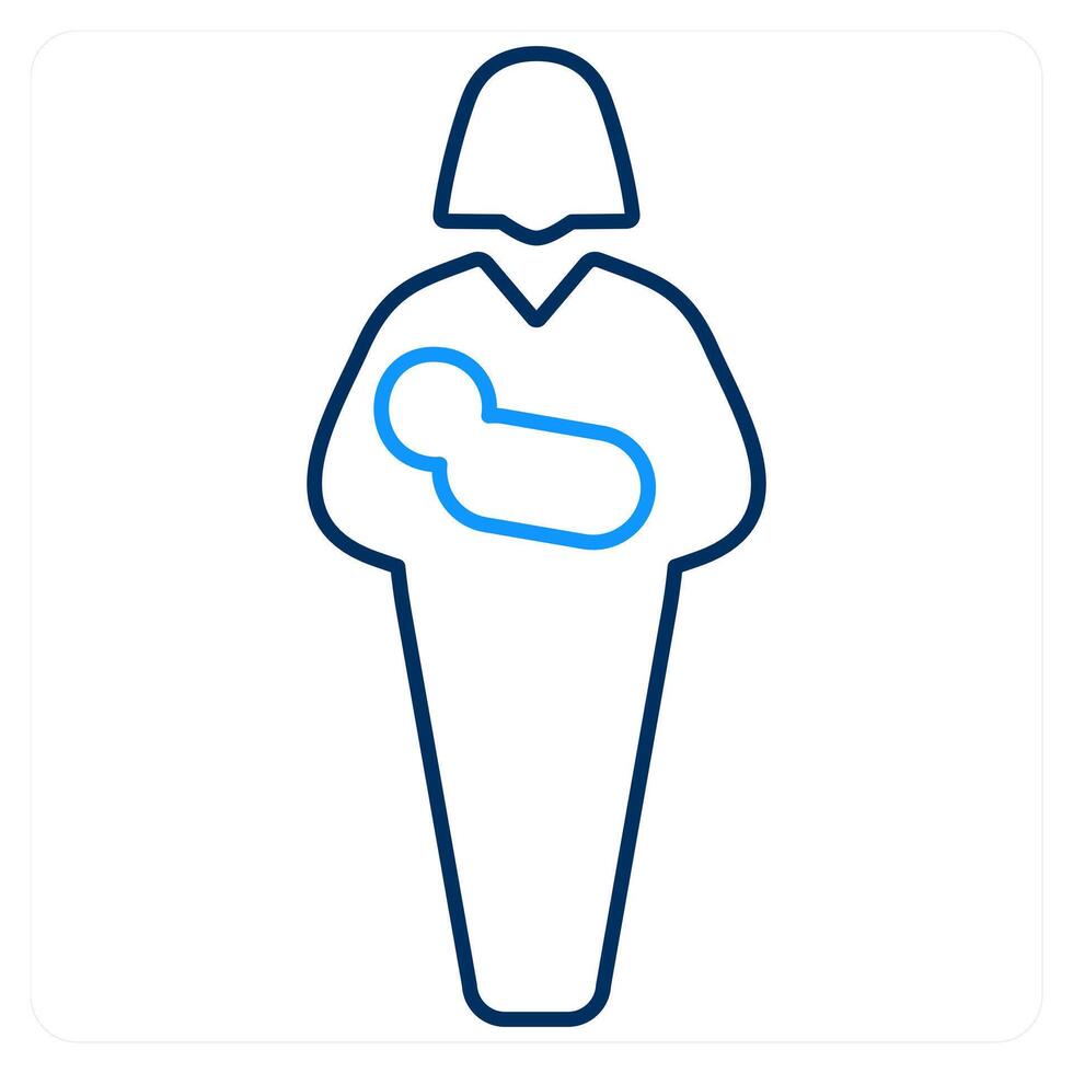 Postnatal and baby icon concept vector