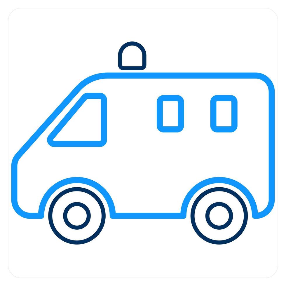 Ambulance and van icon concept vector