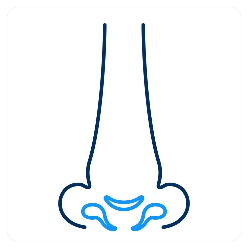 Rhinology and nose icon concept vector