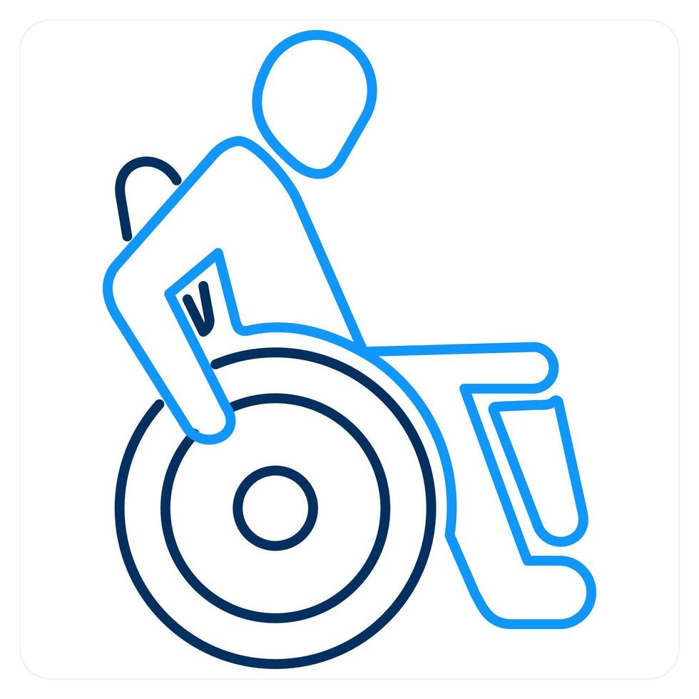Disability and chair icon concept vector