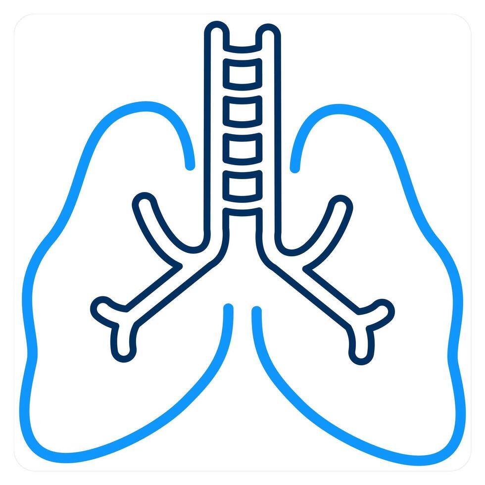 Pulmonology and lungs icon concept vector
