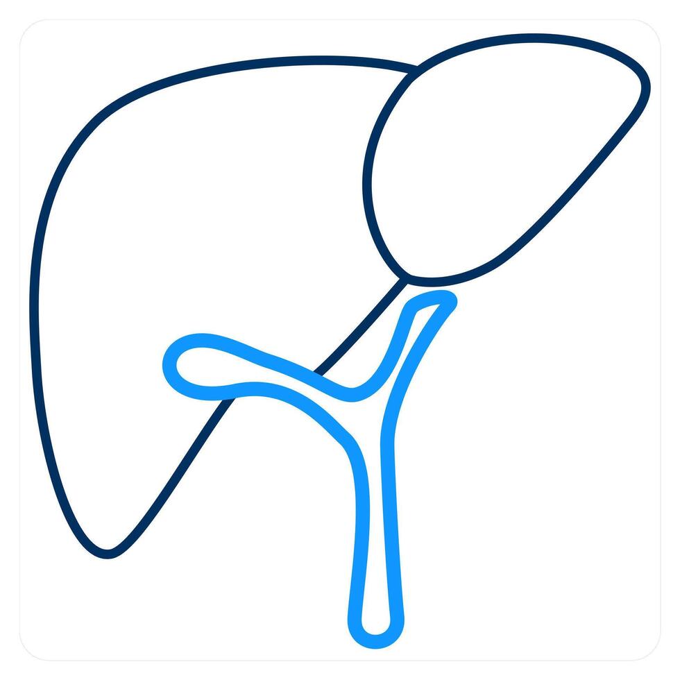 Hepatology and liver icon concept vector