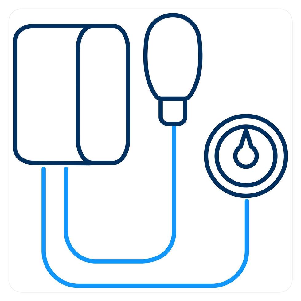 Blood Pressure Kit and check icon concept vector