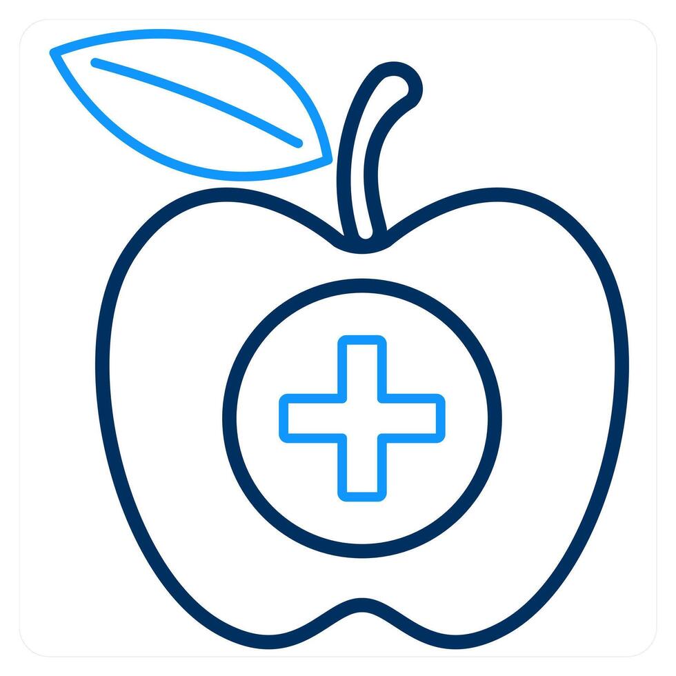 Dietary Food and healthy icon concept vector