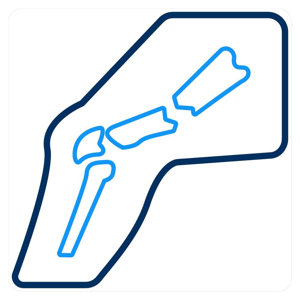 Broken Leg and foot icon concept vector