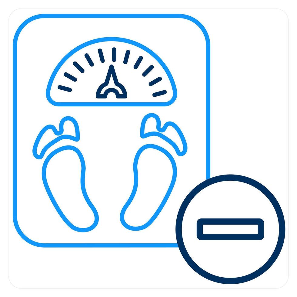 Weight Loss and scale icon concept vector