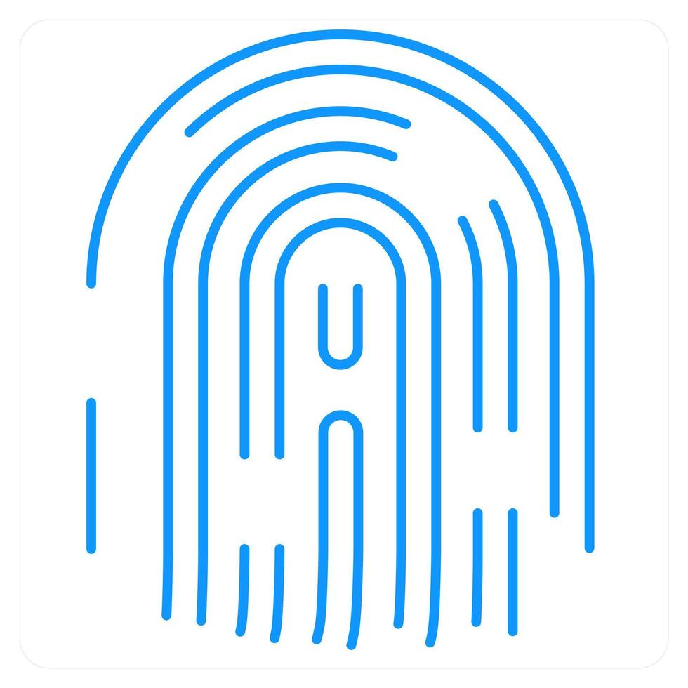 Fingerprint and print icon concept vector