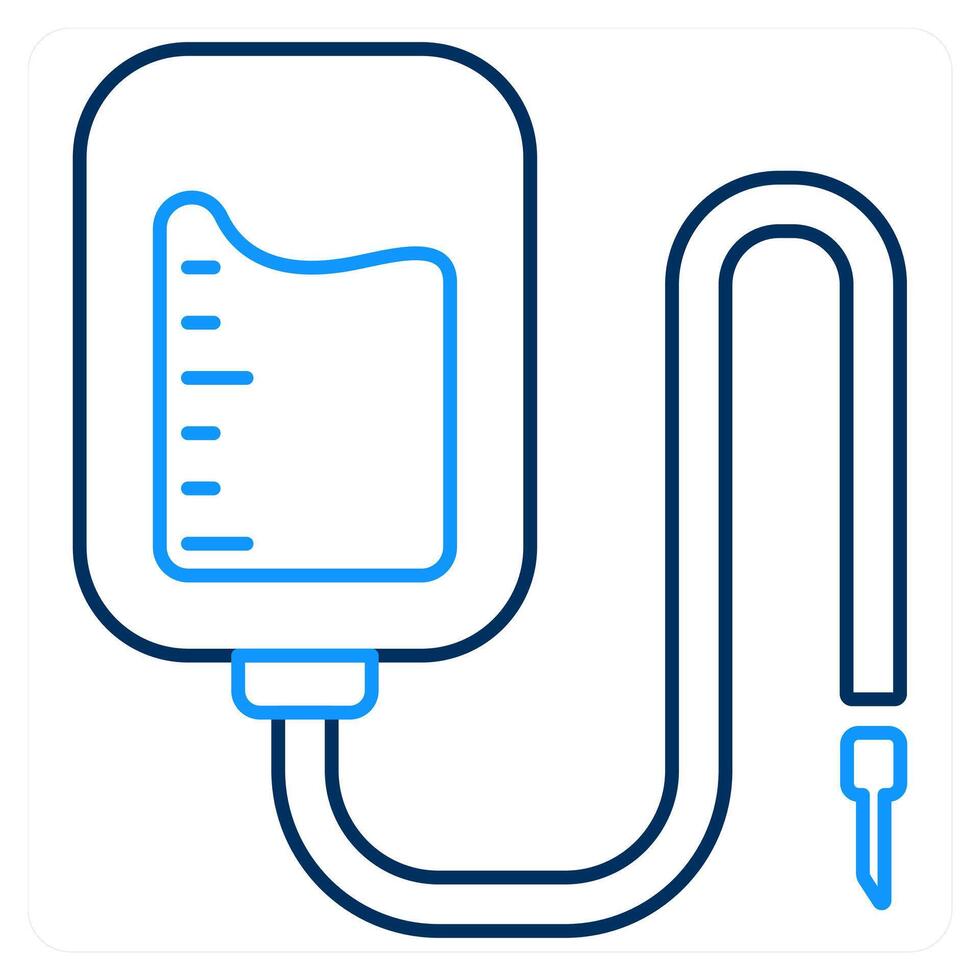 Blood Transfusion and patient icon concept vector