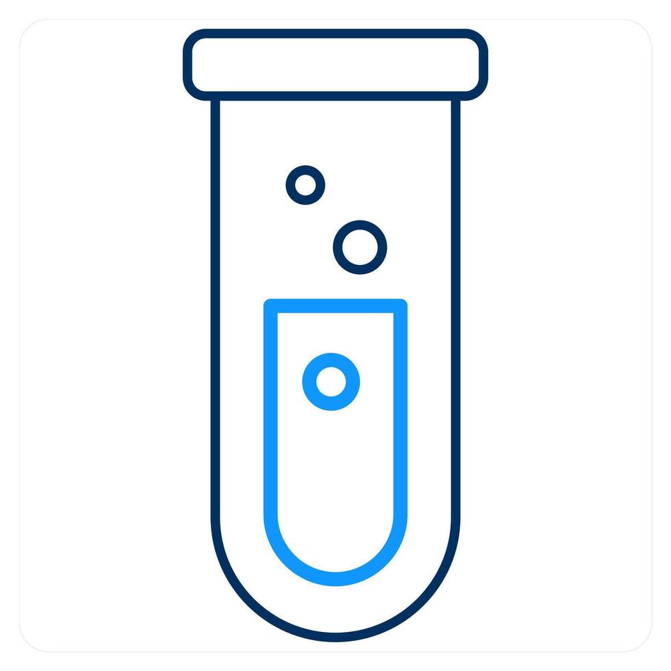 Test Tube and drop icon concept vector