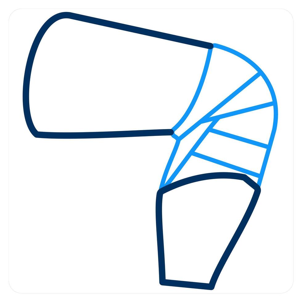 Knee Fracture and pain icon concept vector