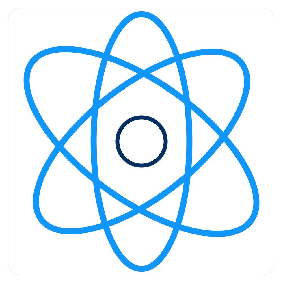 Atom and atomic icon concept vector