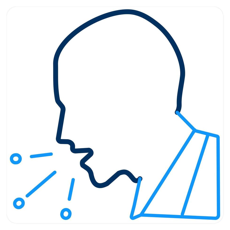Cough and cold icon concept vector