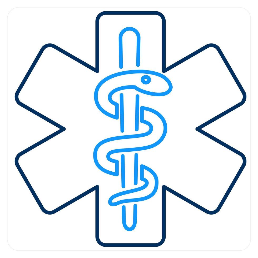 Caduceus and health care icon concept vector