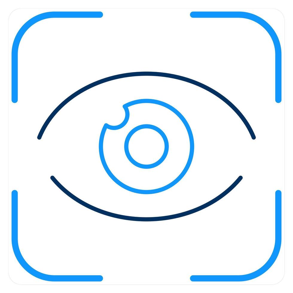 Eye Scan andscan icon concept vector