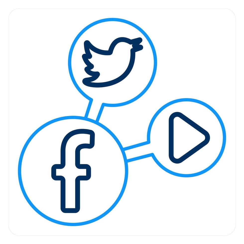 Social Media and apps icon concept vector
