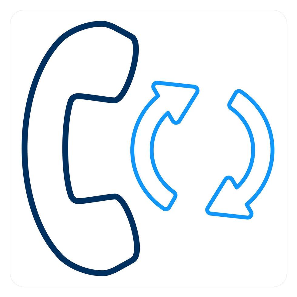 Call Transfer and call export icon concept vector