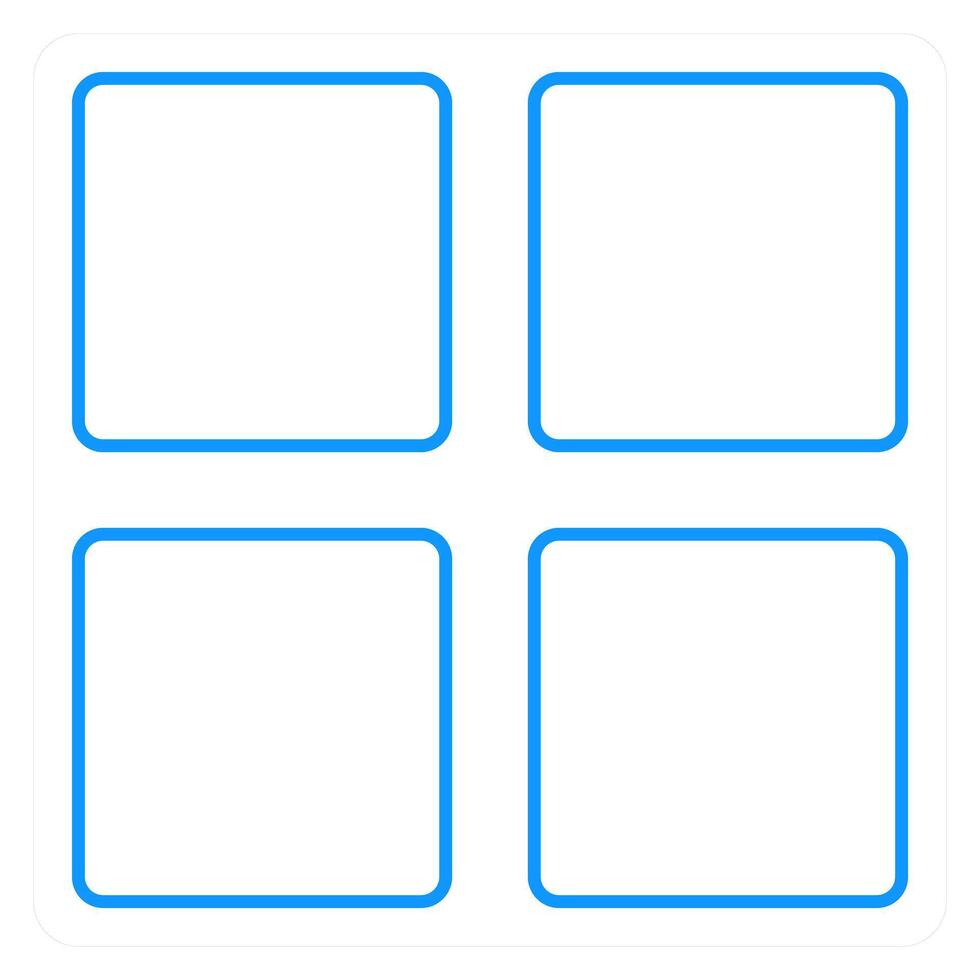 Grid and web icon concept vector