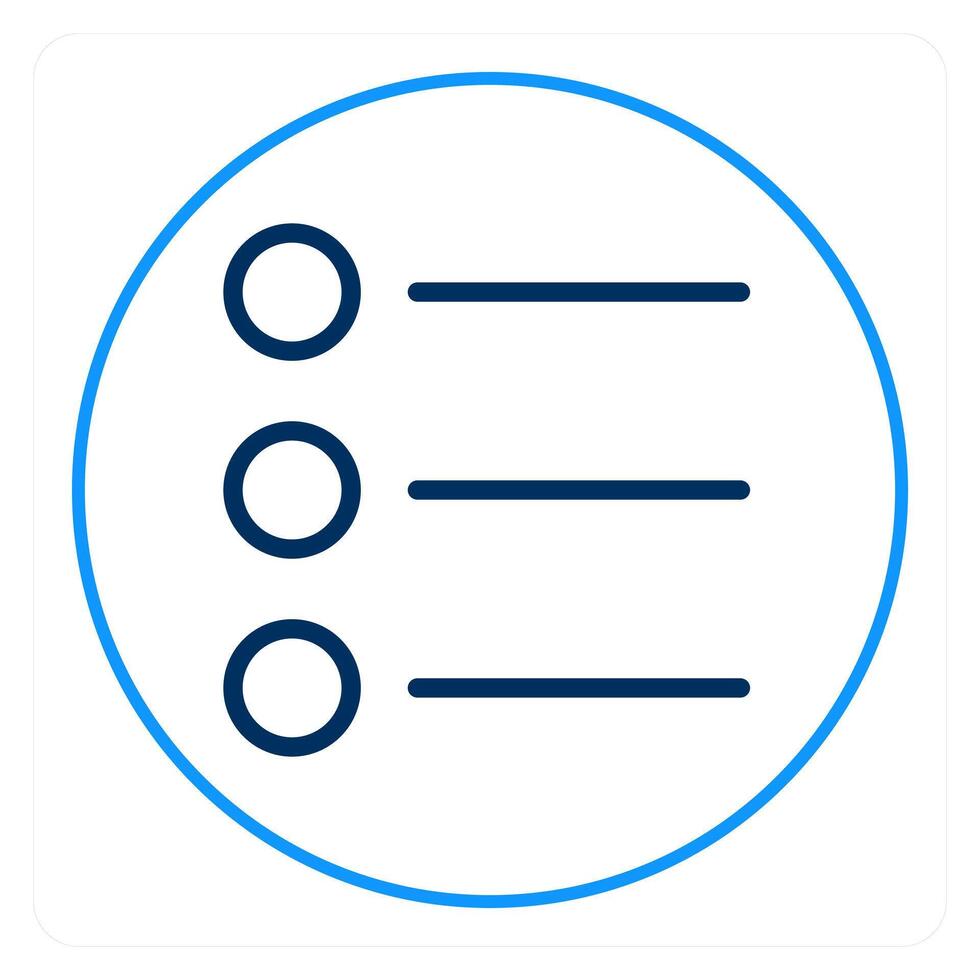 Bullet list and list icon concept vector