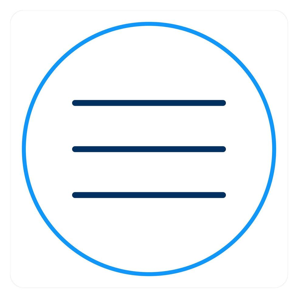 Mobile Menu and list icon concept vector