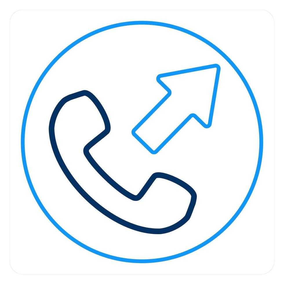 Call Forward and telephone icon concept vector