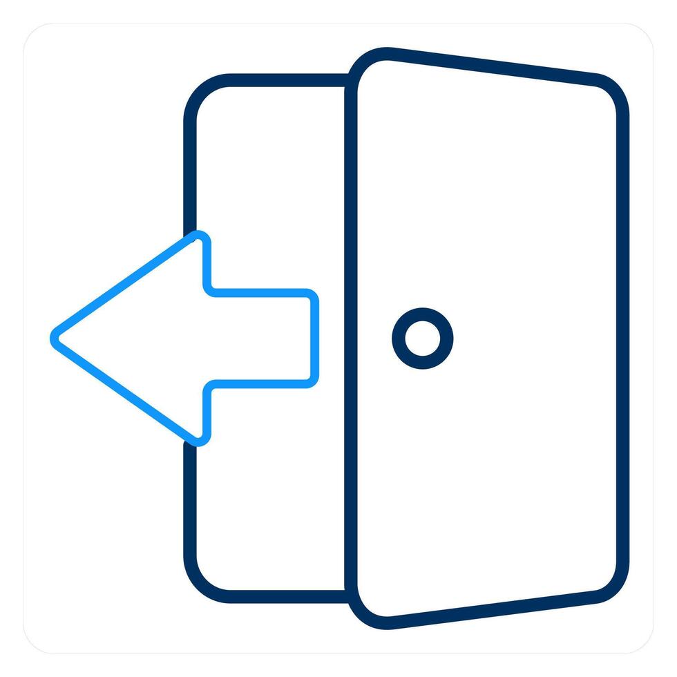 Exit Door and exit icon concept vector